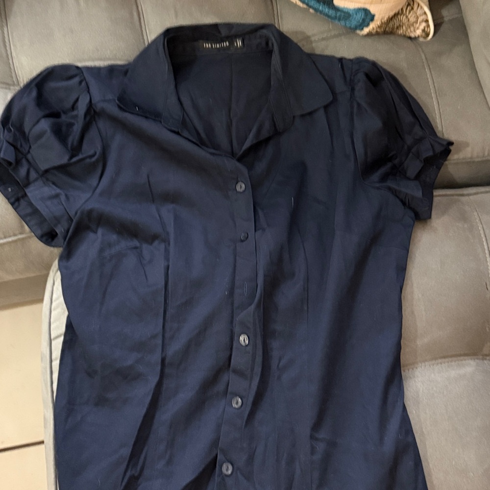 The Limited Navy Blouse